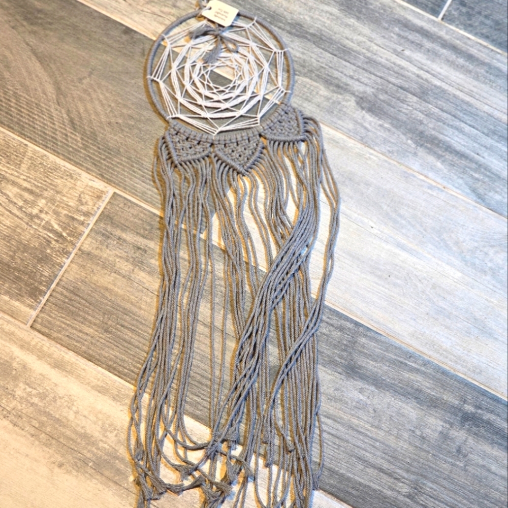 Gray Dreamcatcher Wall Hanging